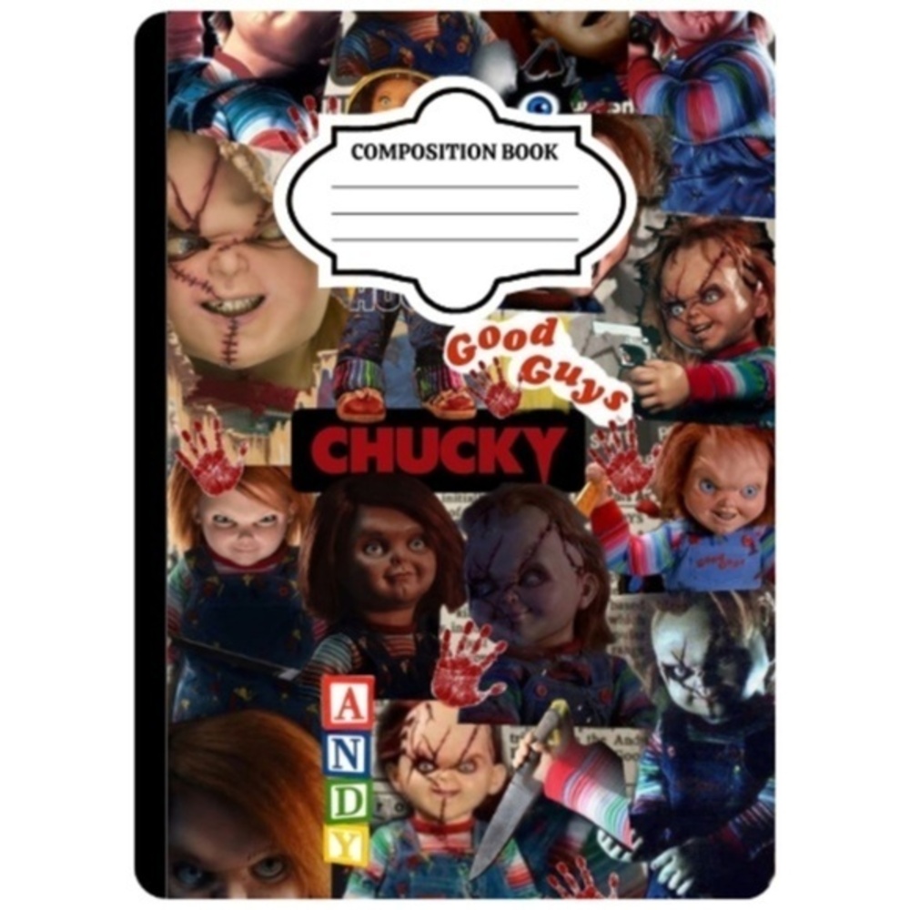 Handmade Chucky Composition Notebook
